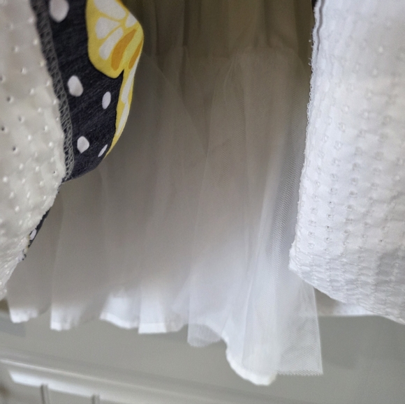 Nanette Kids Girls Size 6 Blue Dress Yellow Butterflies - Picture 4 of 6